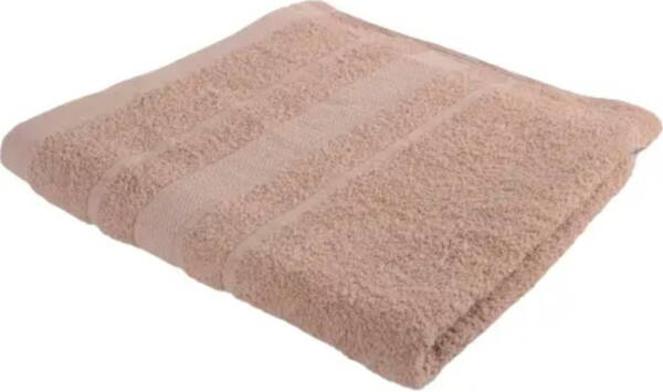 Bath text SOHO Рушник банний 70*140см бавовна Basic Beige
