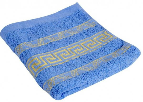 Bath text SOHO Рушник банний 70*140см бавовна Byzantium Sky blue