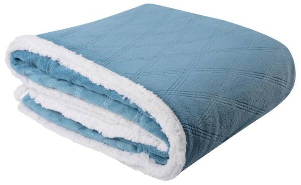 Home text SOHO Ковдра флісова 200*220 см Plush hugs Silver blue