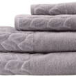 Bath text SOHO Рушник 90*150 бавовна 100% Leaves Gray