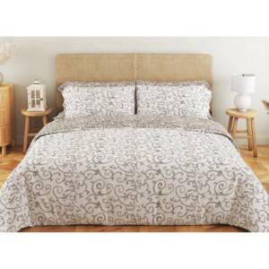 Комплект постільної білизни ТЕП "Soft dreams" сімейнийBeige and White, 70x70