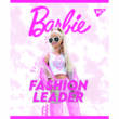 Зошит для записів А5/12 кос. YES "Barbie" мат. ВДЛ+глітер