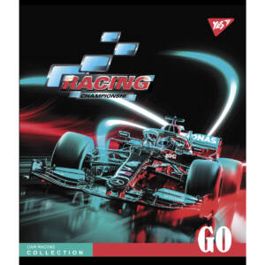 Зошит для записів А5/48 кл. YES "Racing championship" мат. ВДЛ+УФ-виб.+мікроембосінг
