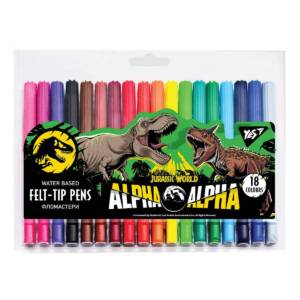 Фломастери YES 18 кольорів Jurassic