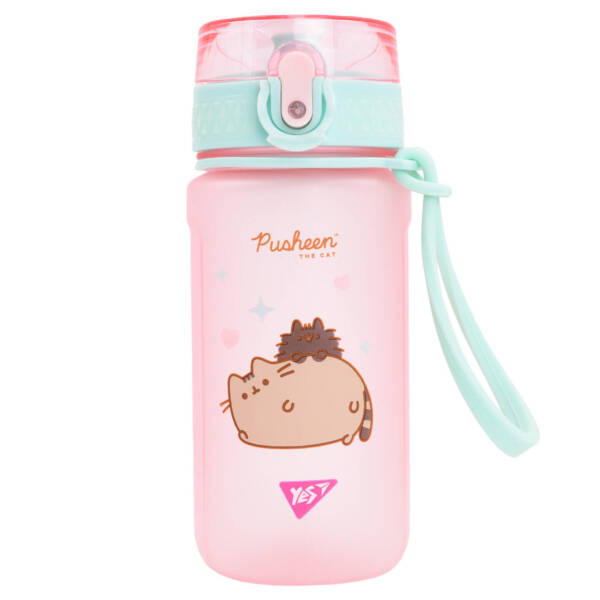 Пляшка для води Yes "Pusheen" 500 мл, рожева, софт тач