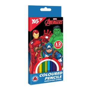 Олівці кольорові YES 12 кол. "Marvel.Avengers"