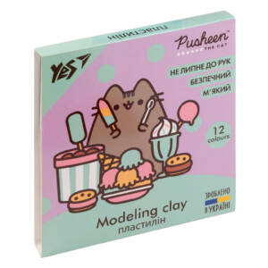 Пластилін YES "Pusheen", 12 кол., 240г, Україна