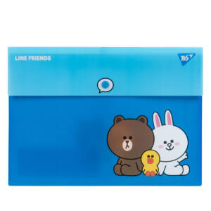Папка-конверт YES A4 на кнопці "Line Friends"