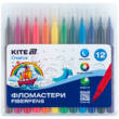 Фломастери-пензлики, набір 12шт, Kite Creative