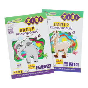 /Папір кольоровий двусторонній, А4, 14 аркушів, 7 кольорів, KIDS Line