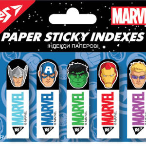 Індекси паперові YES "Marvel.Avengers" 50x15мм, 100шт (5x20)