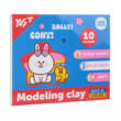 Пластилін Yes, 10 кол., 200г "Line Friends"