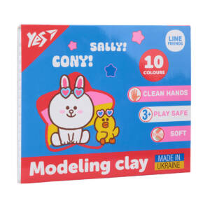 Пластилін Yes, 10 кол., 200г "Line Friends"