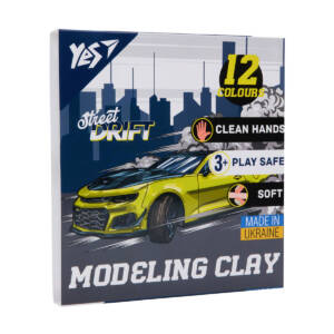 Пластилін Yes, 12 кол., 240г "Drift King"
