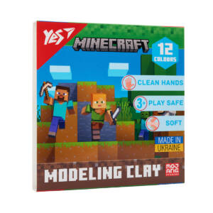 Пластилін Yes, 12 кол., 240г "Minecraft"