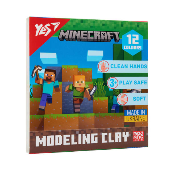 Пластилін Yes, 12 кол., 240г "Minecraft"