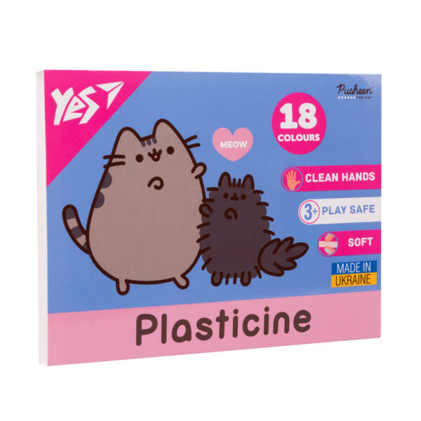 Пластилін Yes, 18 кол., 360г "Pusheen"
