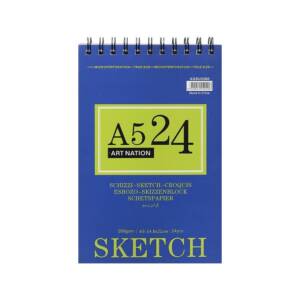 Альбом для ескізів А5 24аркуша SKETCH на спіралі XQSU5200