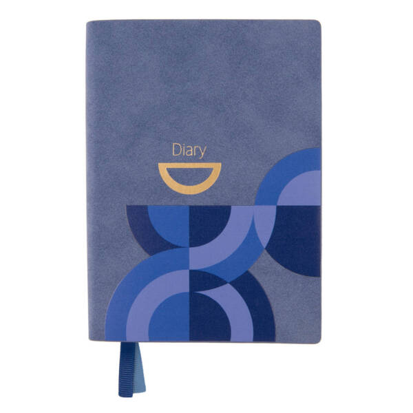 Діловий записник А6 дата Leo Planner "Apiro", м'який, 352 стор., синій