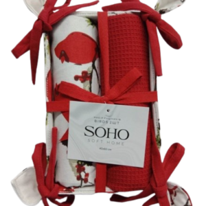 Кухонний текстиль SOHO Наб. руш. 40*60см бавовна 100% Birds 2шт.