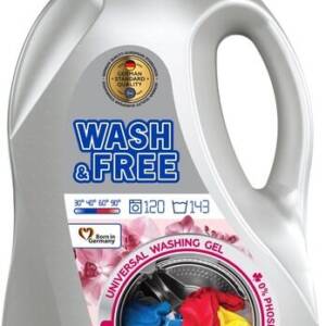 WASH&FREE гель для прання універсальний Магія орхідей 5000г