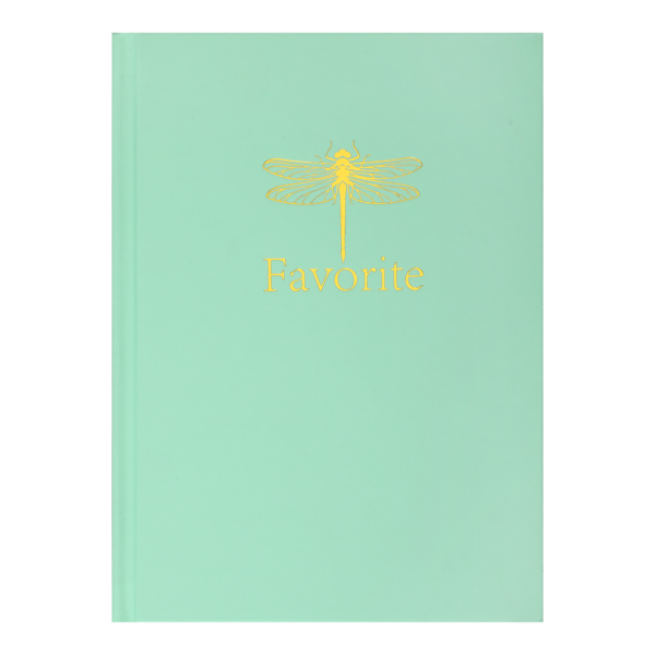 Записна книжка FAVOURITE, PASTEL, А5, 96 арк., кліт, офсет крем, тв. лам. обкл., м'ятна