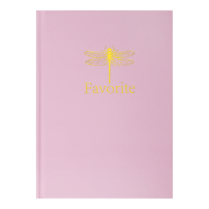 Записна книжка FAVOURITE, PASTEL, А5, 96 арк., кліт, офсет крем, тв. лам. обкл., рожева