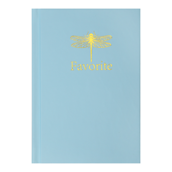 Записна книжка FAVOURITE, PASTEL, А6, 96 арк., кліт, офсет крем, тв. лам. обкл., блакитна