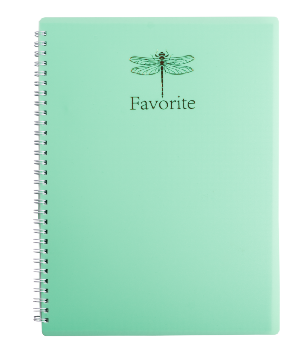 Зошит FAVOURITE, PASTEL, А4, 80 арк., кліт, пл.. обкл., мятний