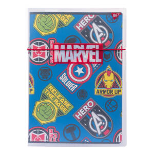 Зошит А4/48кл в пластик папці з малюнком "MARVEL