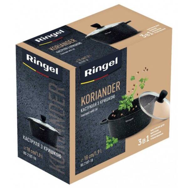pot RINGEL Koriander каструля алюм 18 см з кришкою 1.9 л