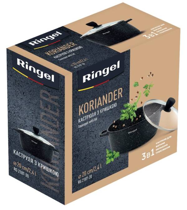 pot RINGEL Koriander каструля алюм 20 см з кришкою 2.4 л