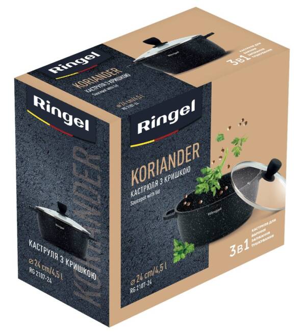 pot RINGEL Koriander каструля алюм 24 см з кришкою 4.5 л