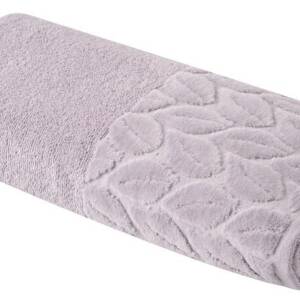 Bath text SOHO Рушник 70*140 бавовна 100% Leaves Gray
