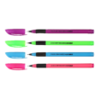 Ручка масляна SONATA GRIP, 0,5 мм, гум. грип, тригр. корпус, сині чорнила