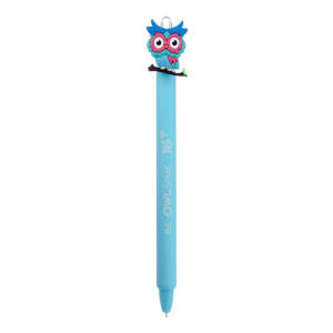 Ручка масляна YES «Cute owl» автоматична,  0,7 мм, синя