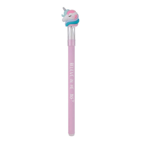 Ручка масляна YES «Unicorn dreams»  0,7 мм, синя
