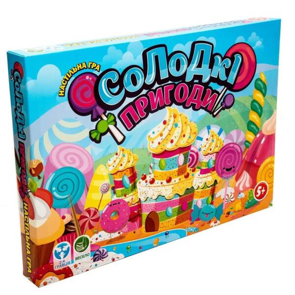 Игра настольная "Солодкі пригоди" в коробке 41,5-30-4,5см
