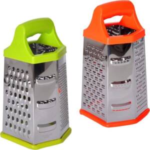 Терка пластик кольорова шестигранна 20*12*9,5см X3-176