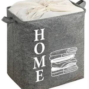 Корзина IDEA HOME LY-02 квад. ткан. з/кр Sweet Home 40х50х50 см