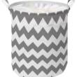 Корзина IDEA HOME LY-03 круг. ткан. з/кр Zig Zag 35х45 см