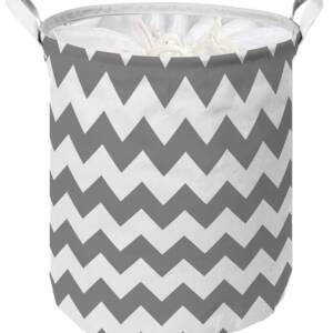 Корзина IDEA HOME LY-03 круг. ткан. з/кр Zig Zag 35х45 см