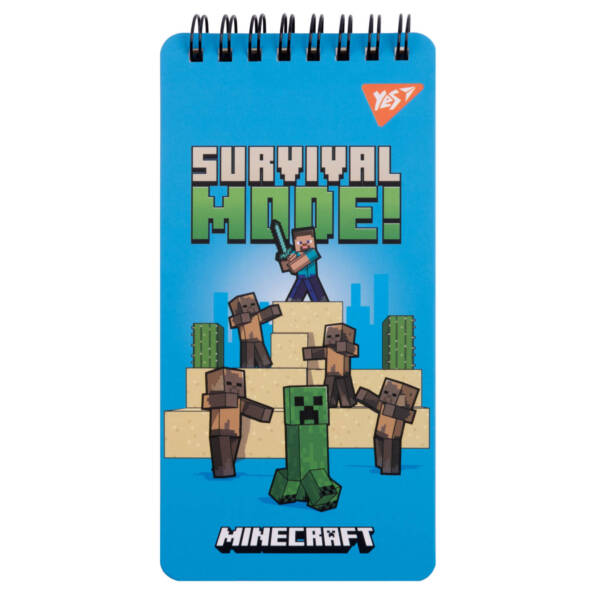Блокнот 80х160 мм, 60 арк., подв. cпіраль Minecraft