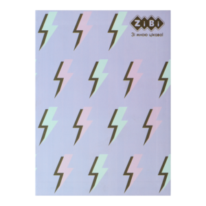 Блокнот PATTERN, А-5, 64 арк., кліт., ітгр. обкл., мат. лам.+Уфлак, KIDS Line, бузковий