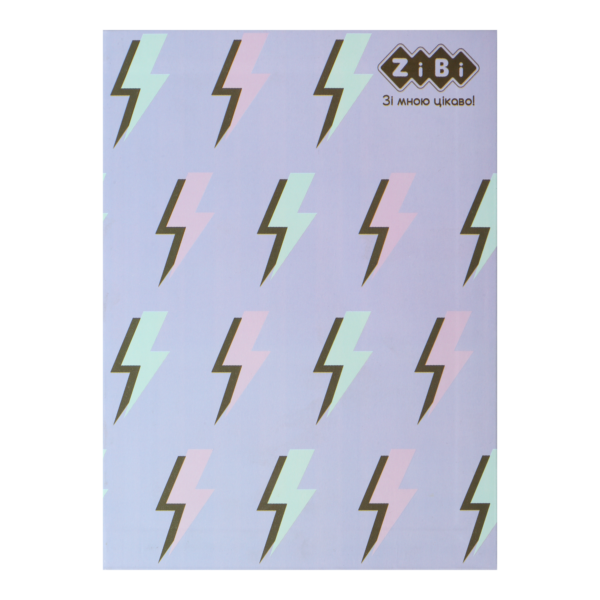 Блокнот PATTERN, А-5, 64 арк., кліт., ітгр. обкл., мат. лам.+Уфлак, KIDS Line, бузковий