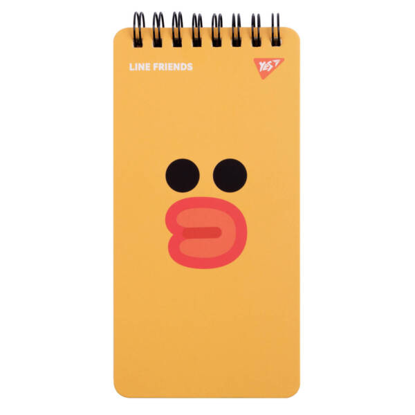 Блокнот YES 80х160/60 подв. cпіраль "Line Friends" Sally
