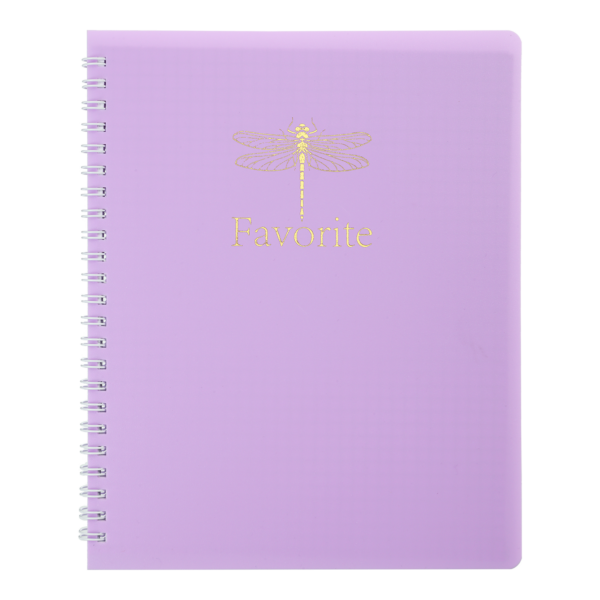 Книжка для записів FAVOURITE, PASTEL, В5, 80 арк., клітинка, пласт. обкладинка, рожевий