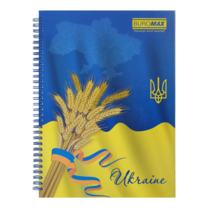 Книга канцелярська А4, 96 арк,офсет.,пружина, клітинка