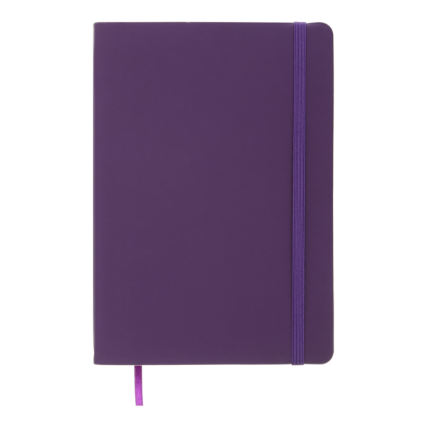 Блокнот діловий TOUCH ME А5, 96 арк, лінія, обкладинка штучна шкіра, фіолетовий