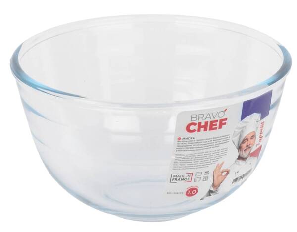 Миска BRAVO CHEF 1 миска стекл 1л